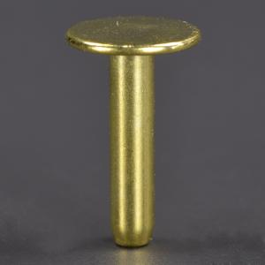 ハンドクラフト材 ギボシ留め具 バックポスト 9mm ゴールド [ 9/15インチ ] クラフトパーツ レザークラフト 革紐細工