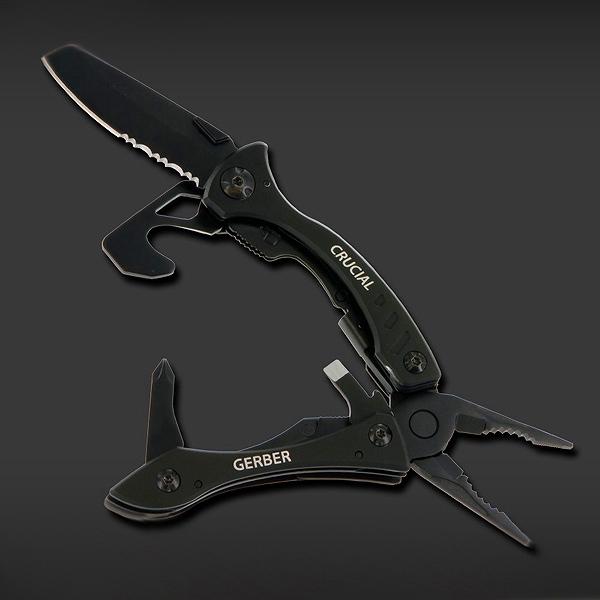 GERBER マルチプライヤー クルーシャル ブラック | ペンチ 携帯工具 マルチツールナイフ 十...