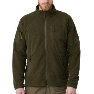 HELIKON-TEX ジャケット ALPHA TACTICAL JACKET グリッドフリース BL-ALT-FG [ オリーブグリーン / レギュラー/Sサイズ ][blaltfg02b03] HELIKON-TEX ジャケット ALPHA TACTICAL JACKET グリッドフリース BL