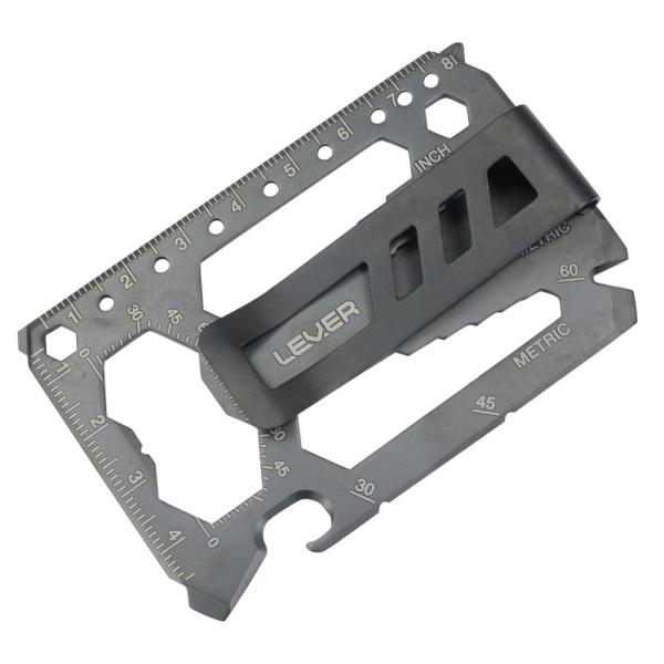 LEVER GEAR マルチツール Toolcard Pro マネークリップ付 ブラック L1005...