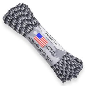 ATWOOD ROPE 550パラコード タイプ3 アーバンカモ アトウッドロープ ARM 商用 Urban Camo 白黒 モノクロ