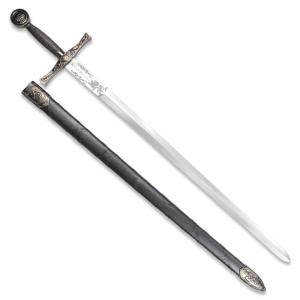 DENIX アーサー王剣 エクスカリバー 模造刀 ロングソード [ シルバー / 刻印あり ] デニックス Arthurs Excalibur