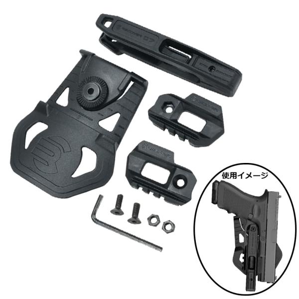 RECOVER TACTICAL ホルスター 20/20スタビライザーキット対応 20mmレール搭載...