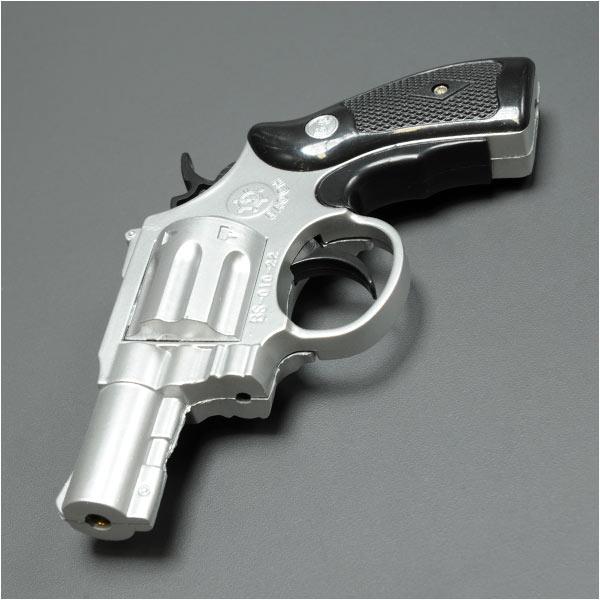 ターボライター ピストル型 リボルバー [ シルバー ] 0011951-0002 ガスライター ハ...
