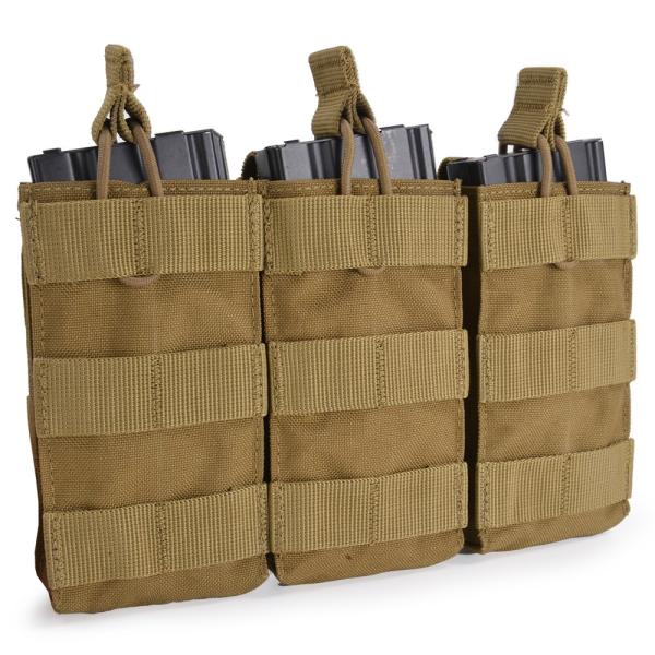 CONDOR ライフルマガジンポーチ M4/AR15 トリプル オープントップ MA27 [ コヨー...