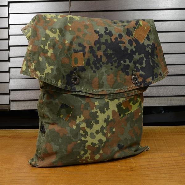 ドイツ軍放出品 テントシート収納バッグ Flecktarn フレクター迷彩 軍幕収納袋 [ 難あり ...