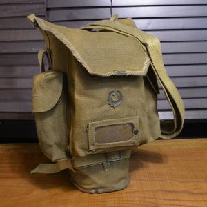 オランダ軍放出品 ガスマスクバッグ DPM迷彩 ベルトループ付き [ 難