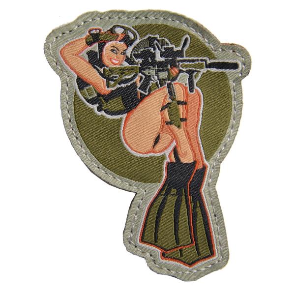 ミルスペックモンキー Dive Girl ミリタリーパッチ ベルクロ付き [ フルカラー ] MSM...