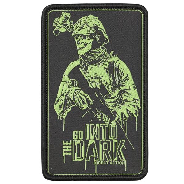 DIRECT ACTION ミリタリーワッペン Into the dark スケルトン PA-DAI...