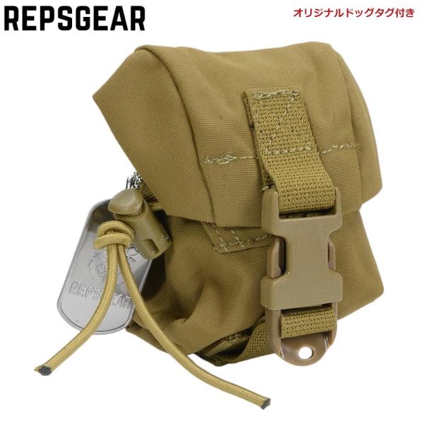 REPSGEAR グレネードポーチ MOLLE対応 PTP065 [ コヨーテブラウン ] レプズギ...