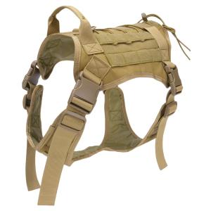 犬用防牙ベスト ドッグウェア MOLLE 狩猟用品 [ タン / Lサイズ ] ペット用 タクティカ...