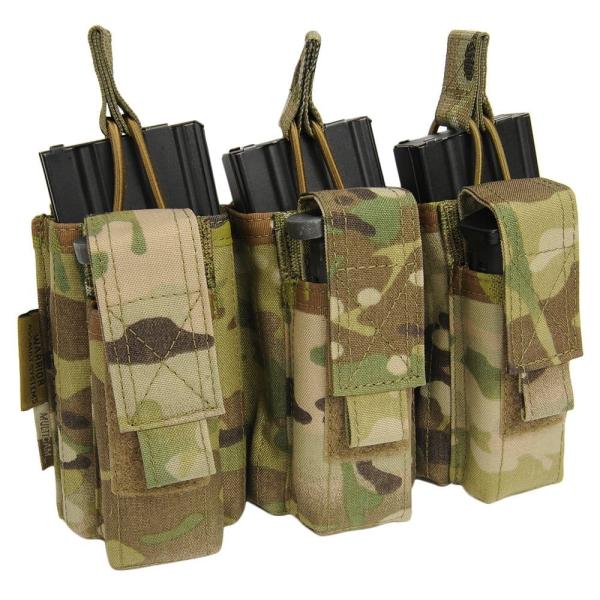 Warrior Assault Systems ライフル&amp;拳銃用マグポーチ M4/9mm トリプル ...
