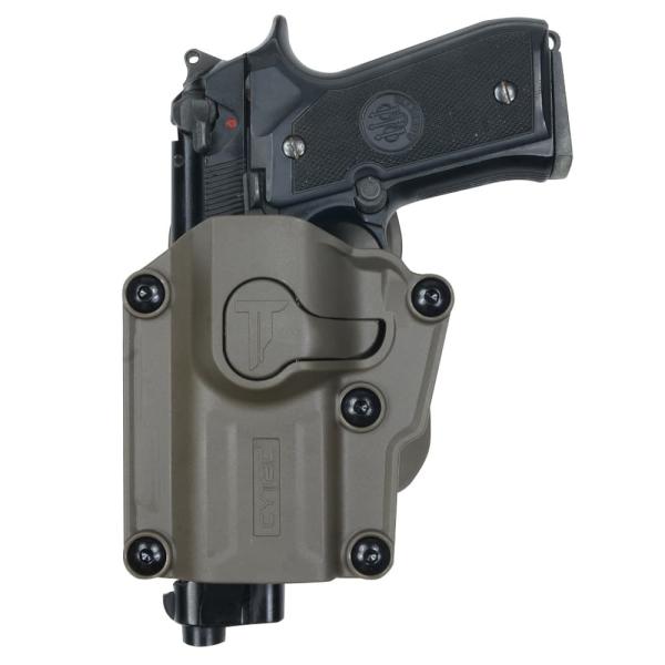 CYTAC メガフィットホルスター 樹脂製 パドル付き  CY-UHFS [ 左利き / フラットダ...