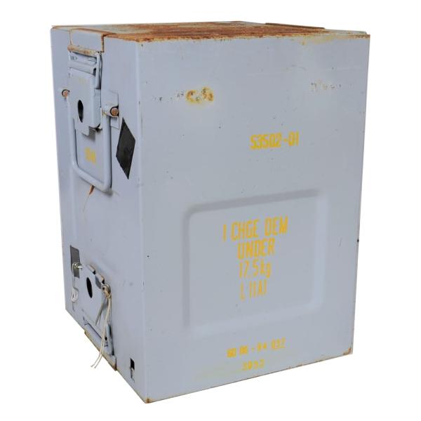 アメリカ軍放出品 ミリタリーコンテナ 大型 スチール製 トランスポートボックス 約60L 米軍 US...