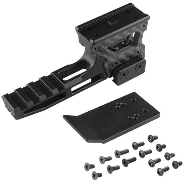 ハイマウントベース 2.26inch サイト&amp;レーザーデバイスマウント MR-0043 カーボンファ...