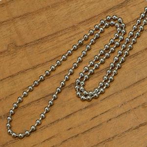 ボールチェーン SUS ステンレス製 ドッグタグ用 クラフトパーツ [ 2.4mm / 10cm ] 玉鎖 ステンレス鋼 鉄