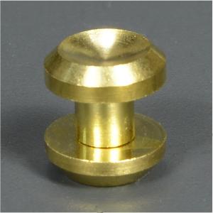 12個セットブラス（真鍮)キャスター 1-1/4” マシンスクリュー（機械ネジ） シカゴスクリュー 凹型 真鍮 頭径10mm 軸径5mm [ / 12mm ] 組ネジ 組