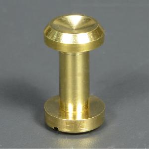 4個セット　ブラス（真鍮)キャスター 1-1/4” マシンスクリュー（機械ネジ） シカゴスクリュー 凹型 真鍮 頭径10mm 軸径5mm [ / 12mm ] 組ネジ 組