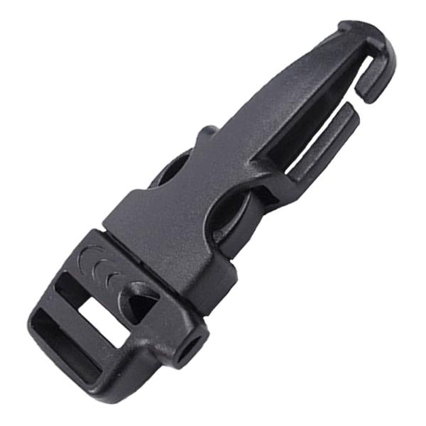 サイドリリースバックル 笛付き ウェビング用 [ ブラック ] ハンドアクセサリー ウェビングバック...