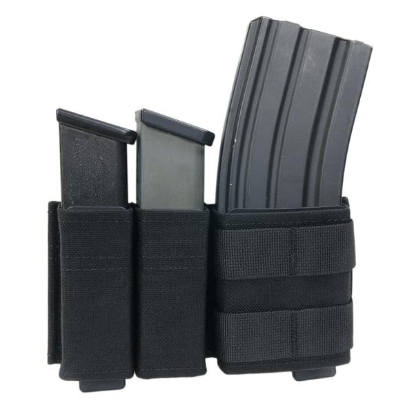 WoSporT ライフル&amp;拳銃用マグポーチ KYWI ショート M4/9mm CORDURA製 MG...