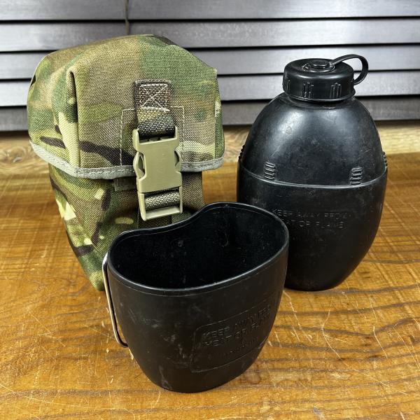イギリス軍放出品 キャンティーン 水筒 ボトルポーチ付き オスプレイ MK4 MTP迷彩 MOLLE...