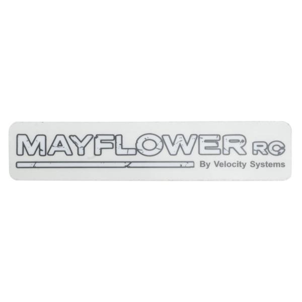 MAYFLOWER RC ステッカー 白 メーカーロゴ 耐水 ヴェロシティーシステムズ&amp;メイフラワー...