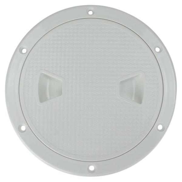 デッキハッチカバー 検査穴 RV/キャンピングカー用 ABS樹脂製 船舶 ホワイト [ 6インチ ]...