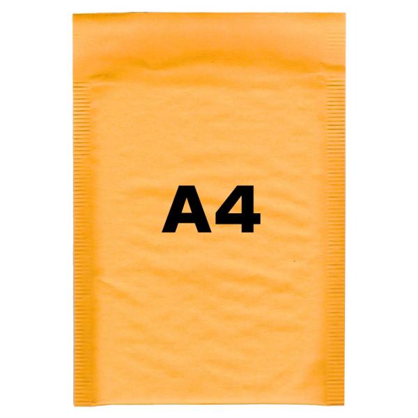 クッション封筒 A4サイズ テープ付 オレンジ [ 100枚セット ] 梱包資材 梱包用品 発送資材...