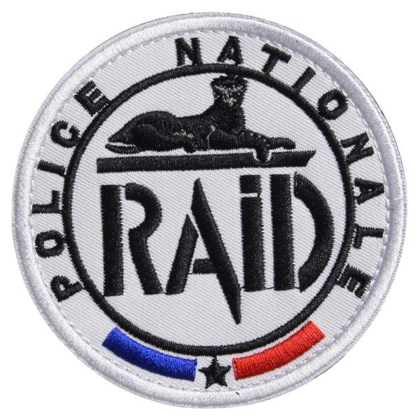 ミリタリーワッペン フランス国家警察 RAID 黒豹 ベルクロ ミリタリーパッチ レイド Franc...