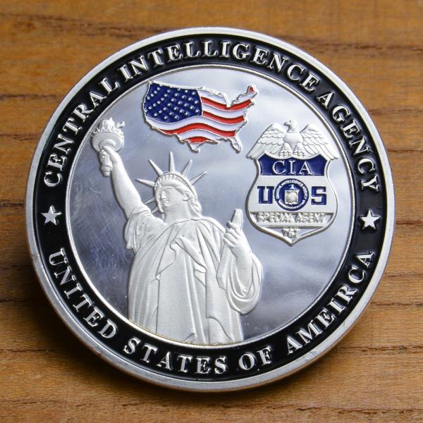 チャレンジコイン 自由の女神 CIA 紋章 白頭鷲 記念メダル Challenge Coin 記念コ...