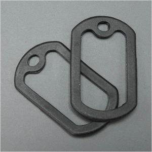 ドッグタグ サイレンサー ブラック [ 2枚セット ] ラバー | ドックタグ