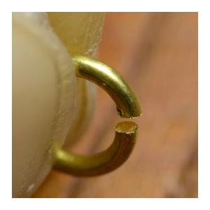 丸カン 真鍮 クラフトパーツ 線径1mm [ ...の詳細画像1