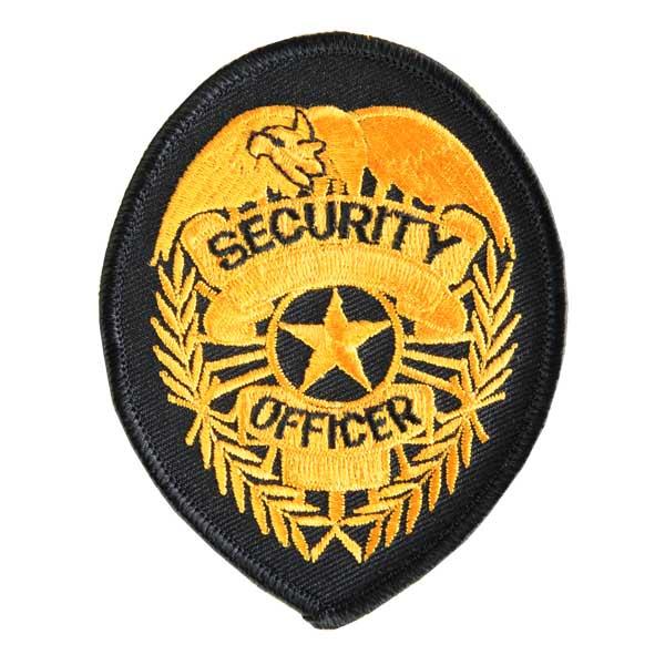 Rothco ミリタリーワッペン セキュリティー・オフィサー 熱圧着式 [ ゴールド ] ポリスワッ...