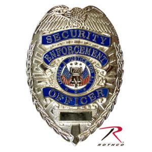 Rothco ポリスバッジ SECURITY ENFORCEMENT OFFICER [ シルバー ...