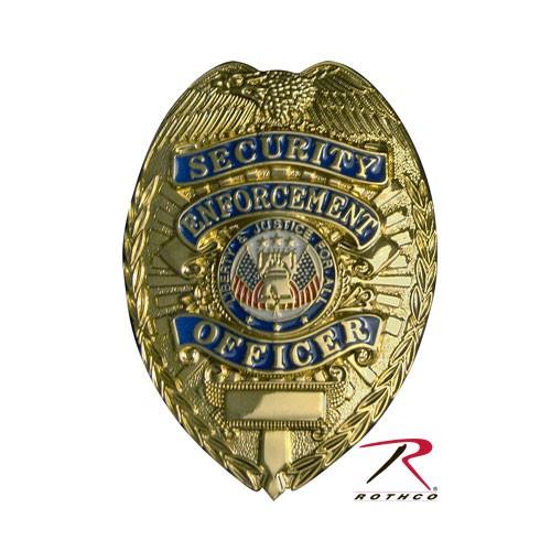 Rothco ポリスバッジ SECURITY ENFORCEMENT OFFICER [ ゴールド ...