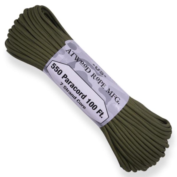 ATWOOD ROPE 550パラコード タイプ3 オリーブドラブ [ 30m ] アトウッドロープ...