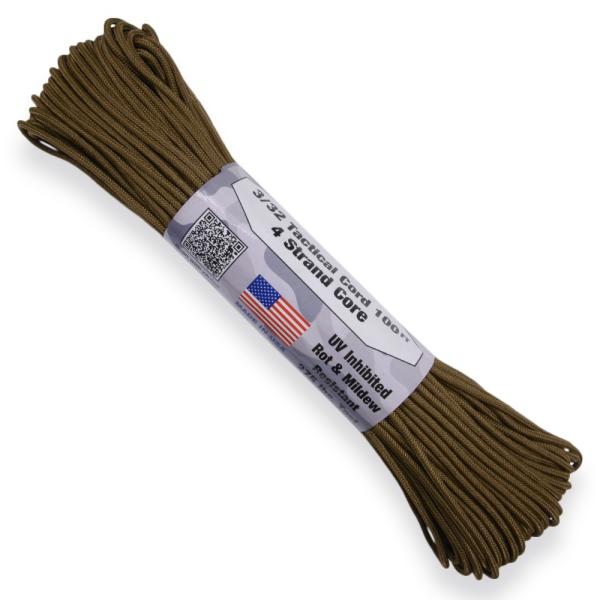 ATWOOD ROPE タクティカルコード 30m コヨーテブラウン アトウッドロープ 紐 靴ひも ...