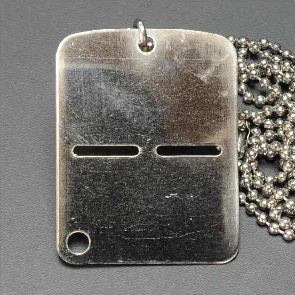 イタリア軍放出品 ドッグタグ チェーン付き 軍払下げ品 軍払い下げ品 DogTag ネックレス 認識...