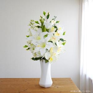 仏花 造花 一対 2束 プレミアム ホワイト ...の詳細画像3