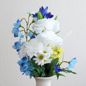仏花 仏壇用 光触媒加工 造花 花束仏花 蒼月...の詳細画像4