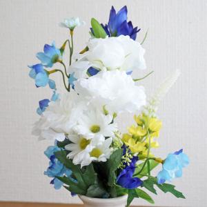 仏花 仏壇用 光触媒加工 造花 花束仏花 蒼月...の詳細画像5