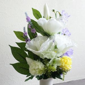 仏花 造花 仏壇用 光触媒加工 トルコキキョウ...の詳細画像4