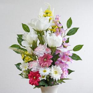 仏花 造花 単品 1束 やさしいピンクの供花 ...の詳細画像4