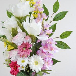 仏花 造花 単品 1束 やさしいピンクの供花 ...の詳細画像5