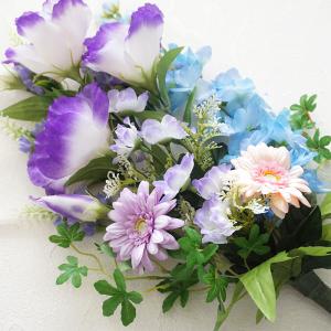 仏花 造花 お墓用 一対 トルコキキョウ ガー...の詳細画像3