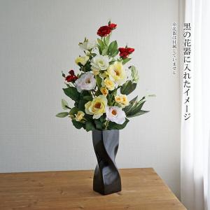 仏花 造花 お墓用 一対 ローズ バラ 薔薇 ...の詳細画像3
