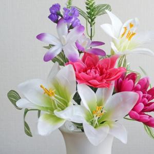 仏花 造花 枯れないお供え花 リリーマムミック...の詳細画像4