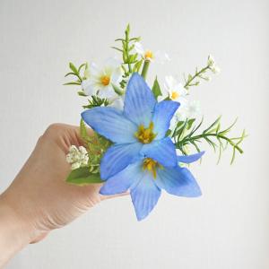造花 仏花 仏壇用 お供え キキョウ アレンジ...の詳細画像4