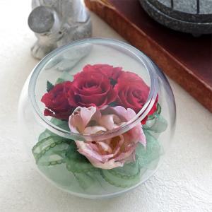 在庫限り ボトルフラワー チューリップ ローズ 1個 バラ 花 インテリア 飾り 可愛い おしゃれ 上品 雑貨 ギフト プレゼント お祝い お供え お悔やみ