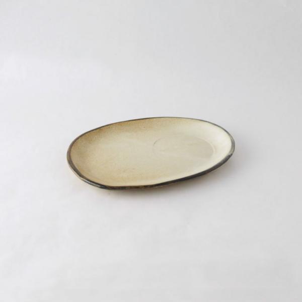 プレート 陶器 楕円 日本製 ブロウ 丸プレートスタジオエム